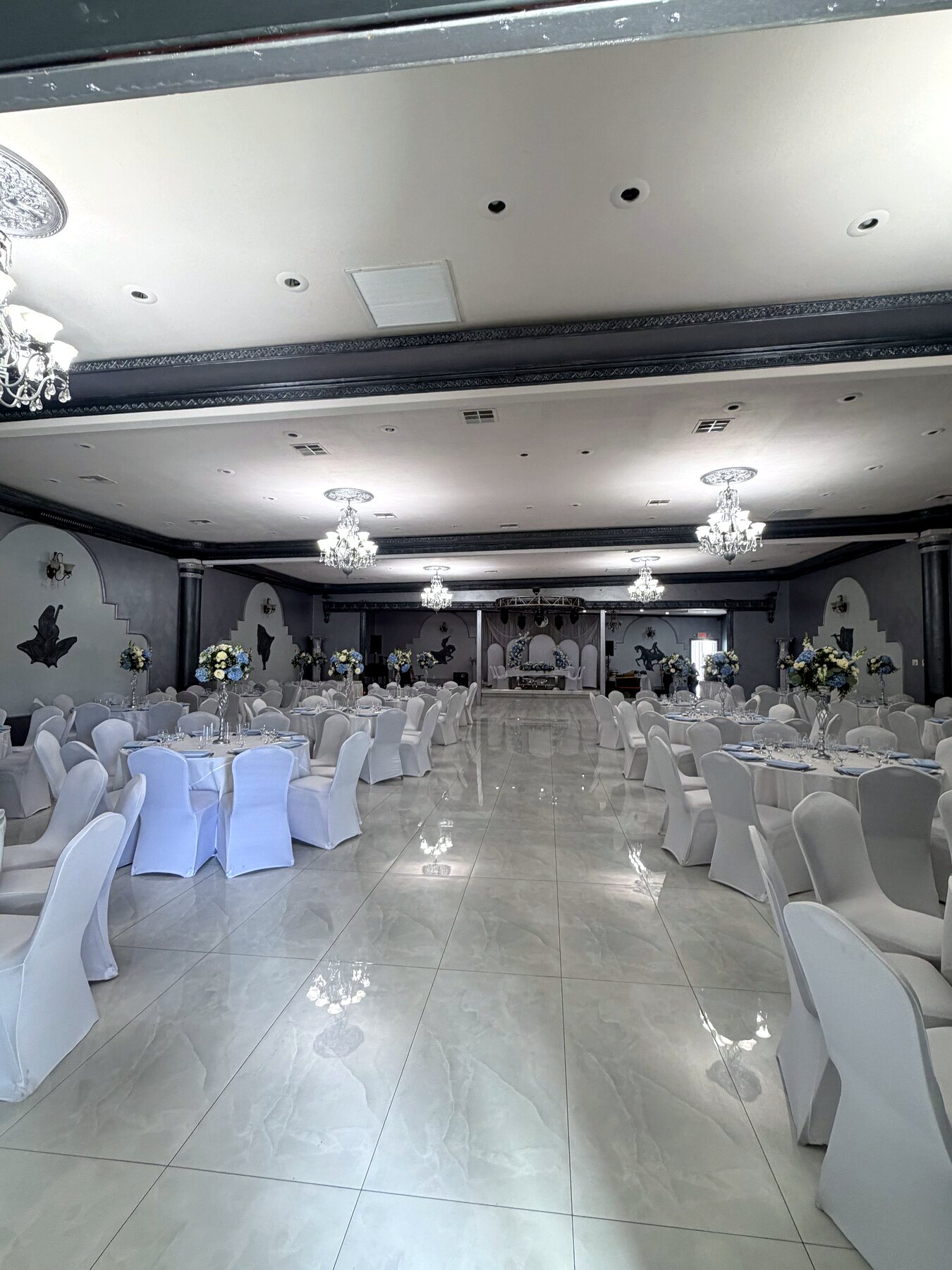 The open floor and the room beyond